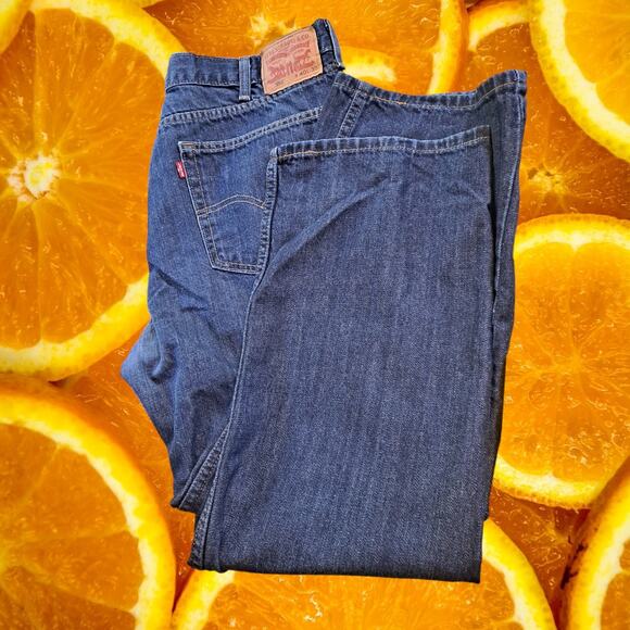 Levi's Relaxed Straight 559 Blue Jeans Size 40x30 - Picture 1 of 5